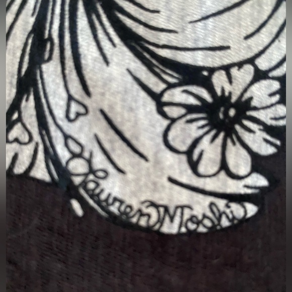 New Lauren Moshi Becca Floral Dove Tee - Picture 7 of 10